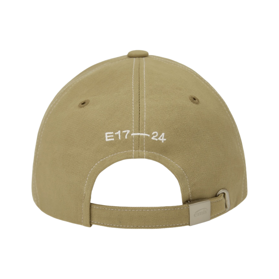 이미스 화이트 스티치 볼캡 카키 베이지(Emis White Stitch Ball Cap Khaki Beige) - 3
