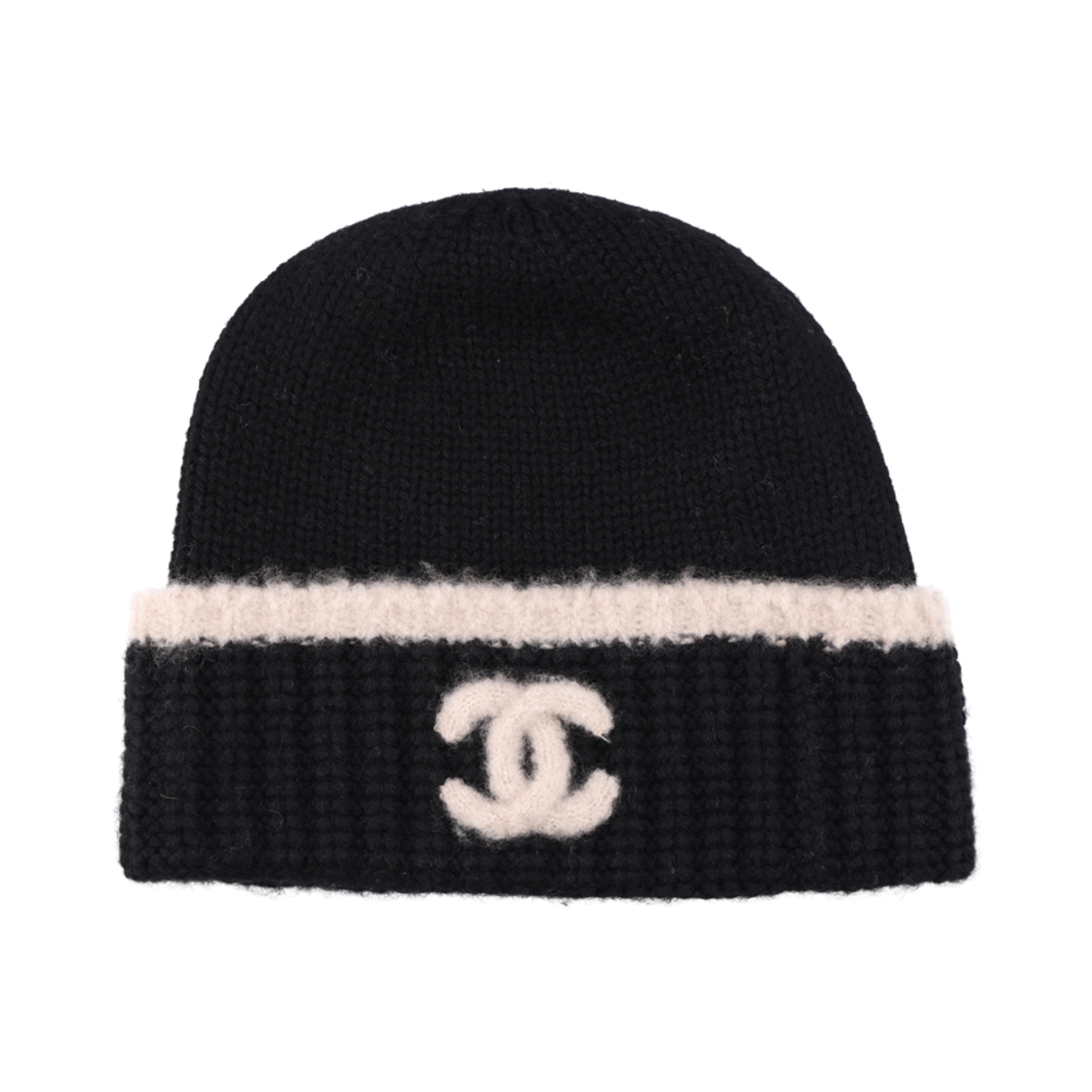 ITCHFCJPLILJ [A등급] Chanel Vintage Beanie & Beige Black - 대표 이미지 #1