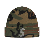 Supreme New Era Swarovski S Logo Beanie Woodland Camo - 21SS