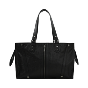 Bohemian Seoul Bohemian Zipper Detail Shoulder Bag Vintage Black