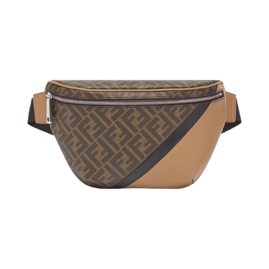 Fendi Diagonal Leather Belt Bag Multicolor