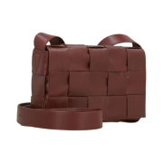 Bottega Veneta Small Leather Cassette Barolo