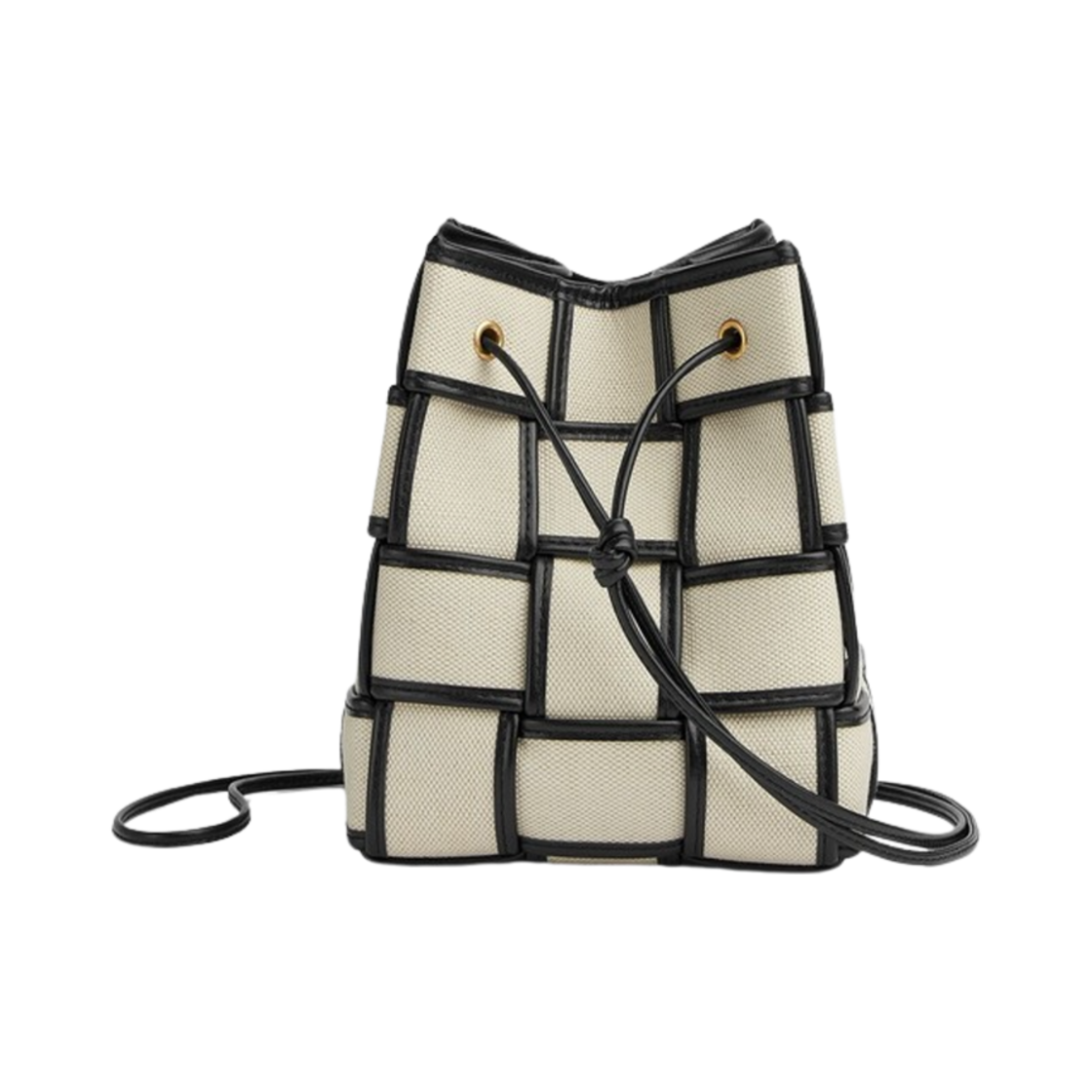 보테가 베네타 카세트 버킷백 내츄럴 블랙(Bottega Veneta Cassette Bucket Bag Natural Black) - 1