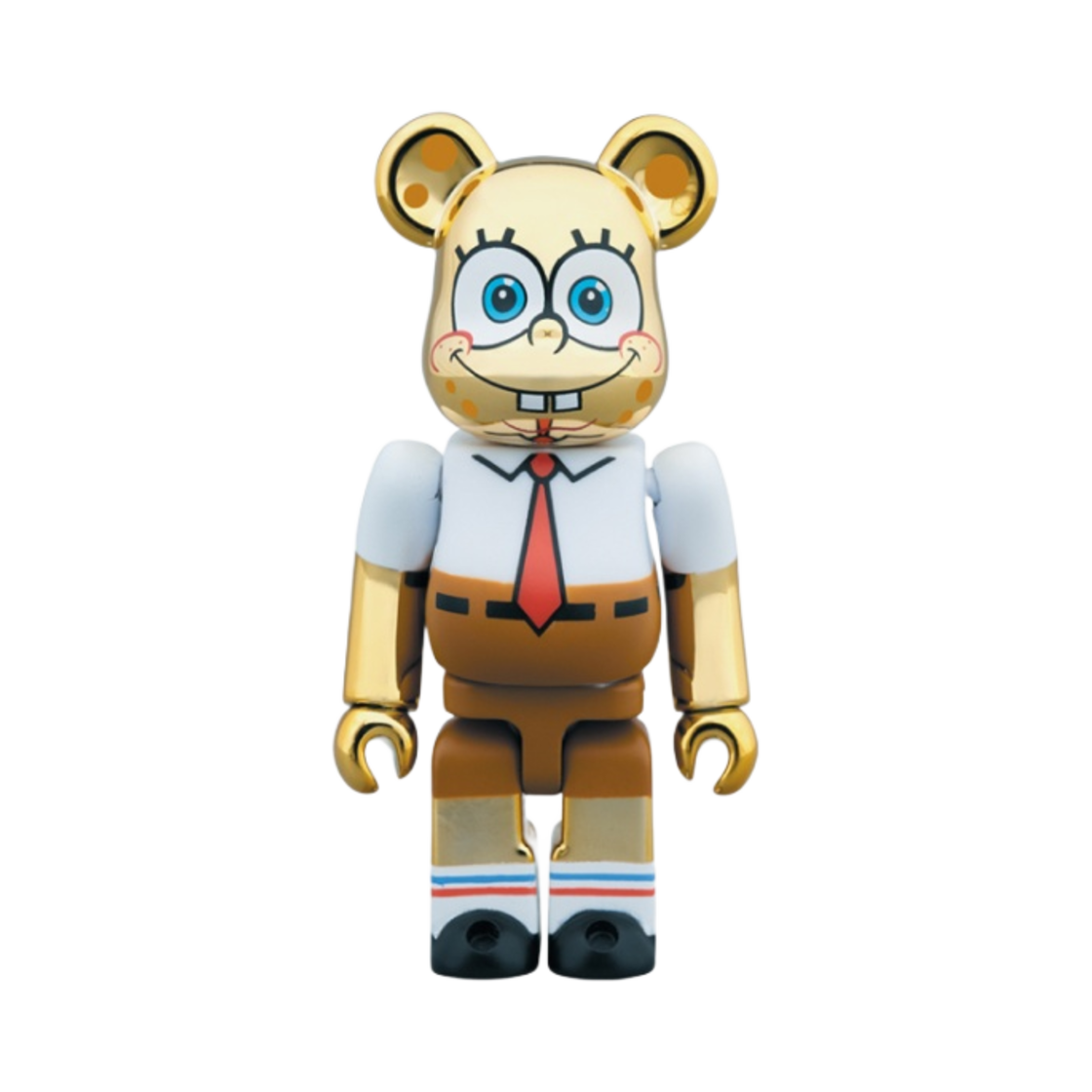 베어브릭 네모바지 스폰지밥 스폰지밥 골드 크롬 100% & 400% 세트(Bearbrick SpongeBob Squarepants SpongeBob Gold Chrome 100% & 400% Set) - 3