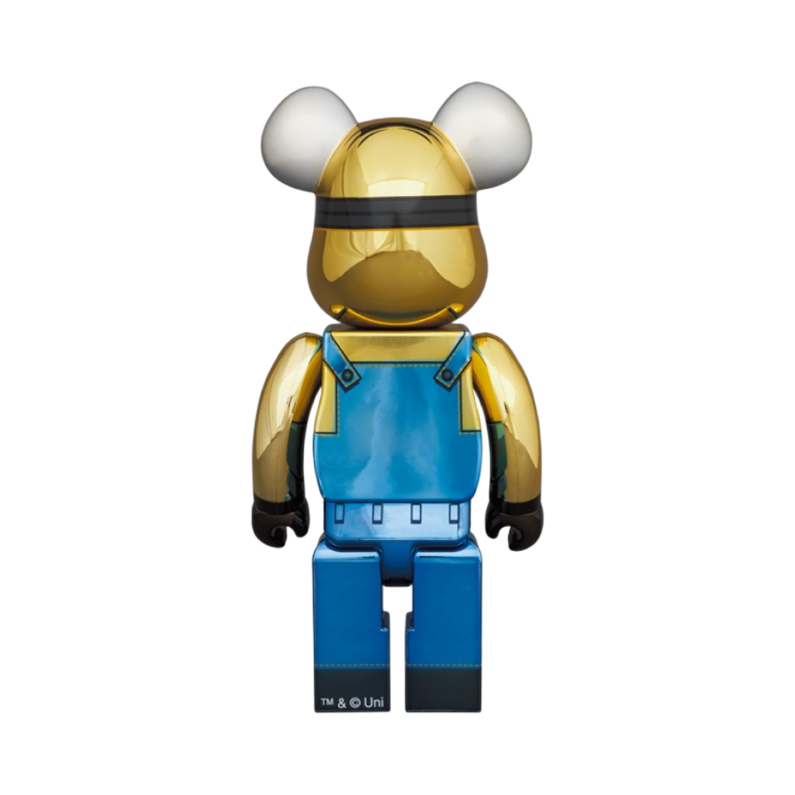 베어브릭 슈퍼배드 데이브 골드 크롬 버전 100% & 400% 세트(Bearbrick Despicable Me Dave Gold Chrome Ver. 100％ & 400％ Set) - 4