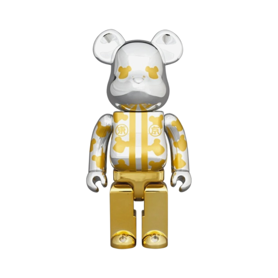 베어브릭 해피 도쿄 실버 도금 100% & 400% Set(Bearbrick Happy Tokyo Silver Plate 100% & 400% Set) - 3