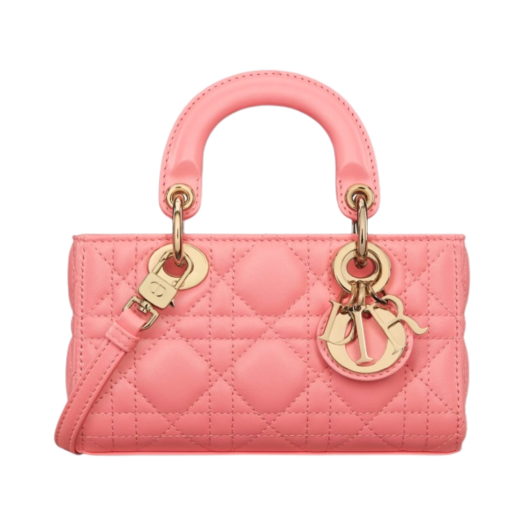 Dior Lady Micro D-Joy Bag Light Pink Cannage Lambskin