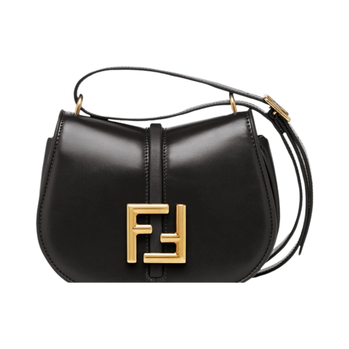 펜디 레더 커몬 미니 사첼 블랙