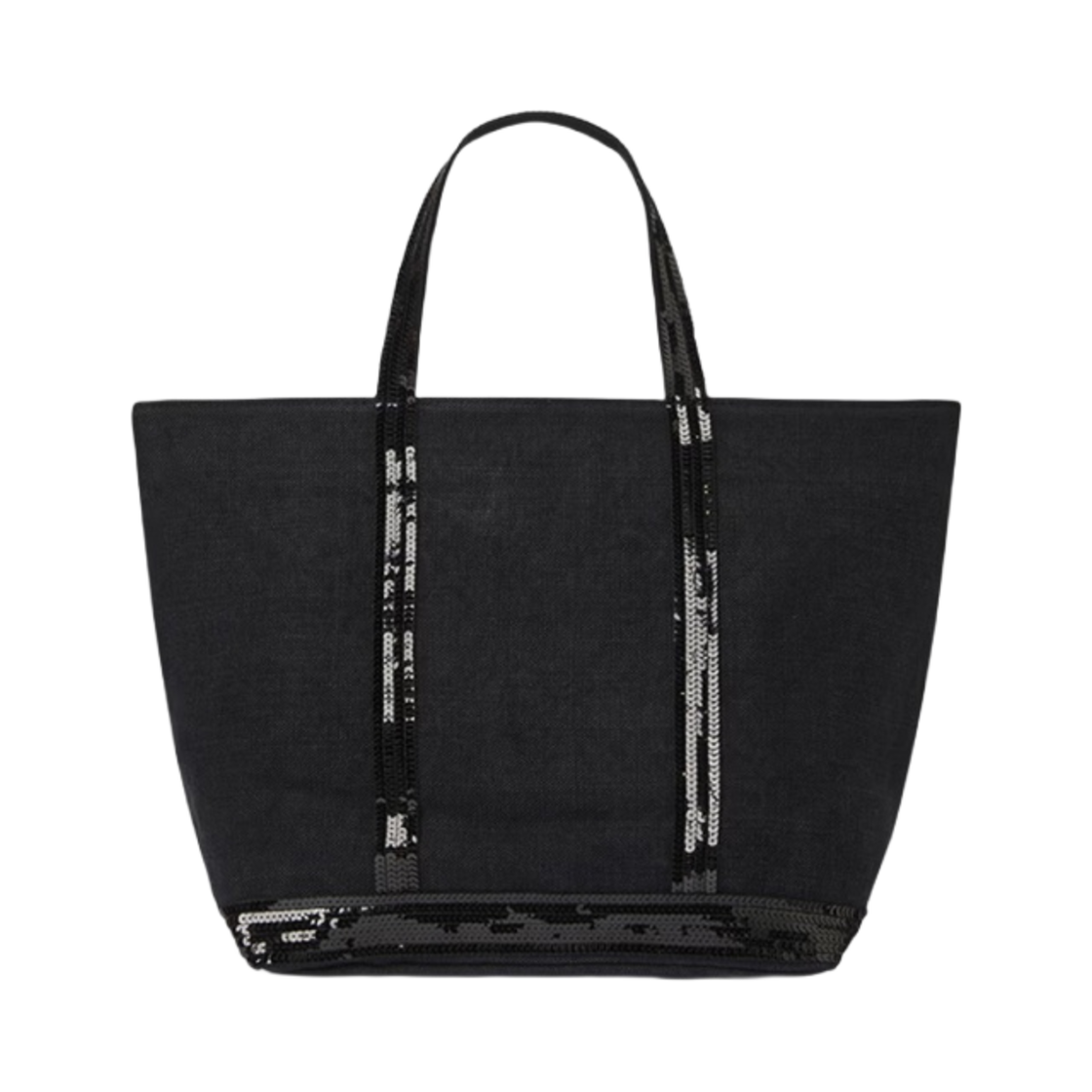 0PVE31-V40413-999 Vanessa Bruno Linen M Cabas Tote Black