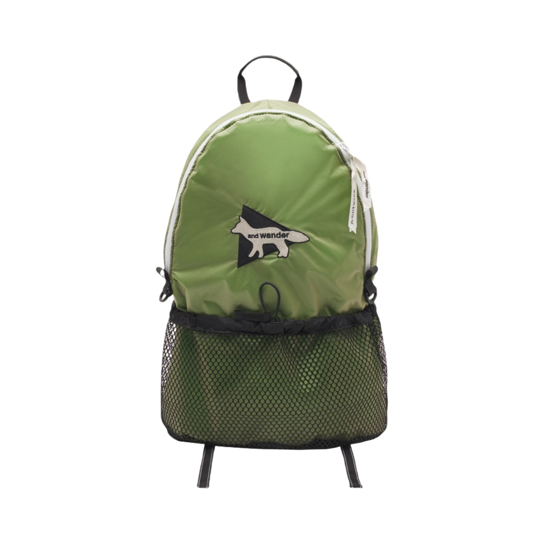 메종 키츠네 x 앤드 원더 백팩 라이트 그린(Maison Kitsune x And Wander Backpack Light Green)