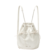 Matin Kim Draw String Ribbon Back Pack Ivory