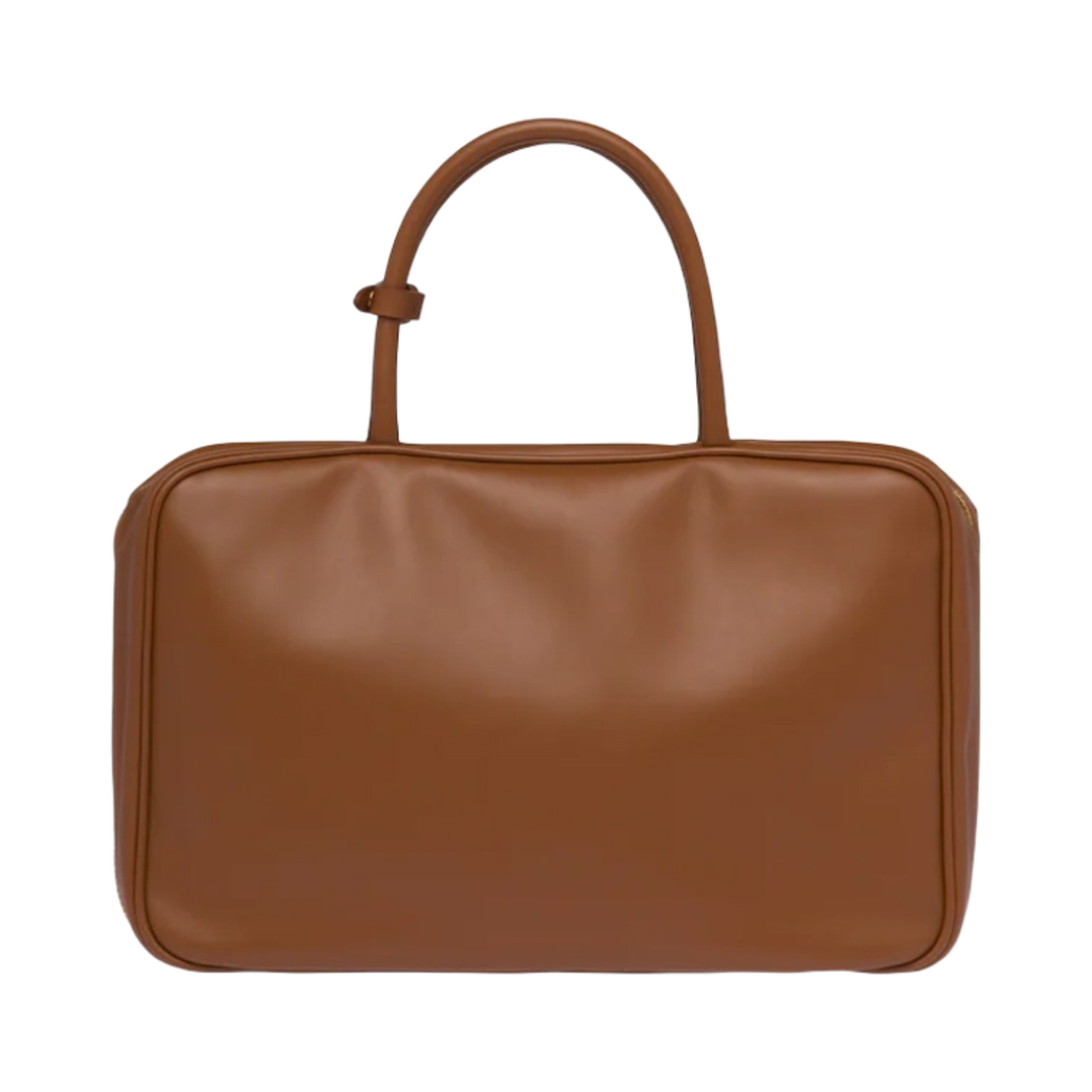 미우 미우 가죽 탑 핸들백 코냑(Miu Miu Leather Top Handle Bag Cognac) - 3
