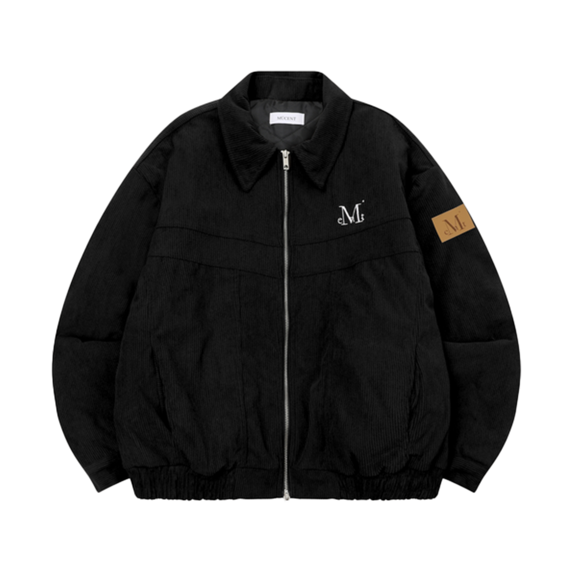 P00000PA_BK MUCENT Lochin Corduroy Blouson Jacket Black