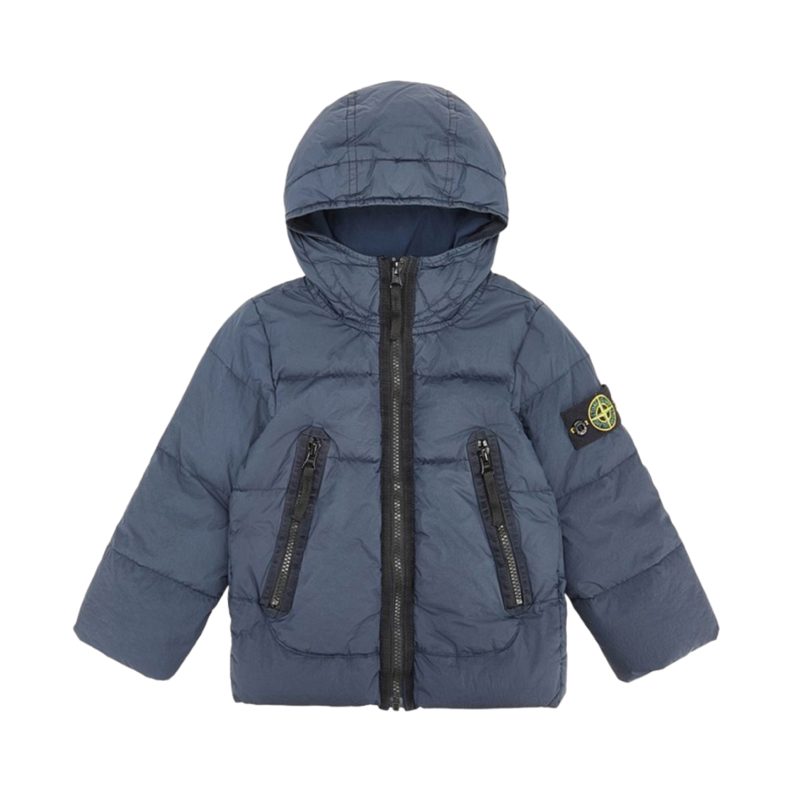 (키즈) 스톤 아일랜드 40433 가먼트 다이드 크링클랩스 R-나일론 다운 네이비 블루 - 22FW((Kids) Stone Island 40433 Garment Dyed Crinkle Reps R-Nylon Down Navy Blue - 22FW) - 1