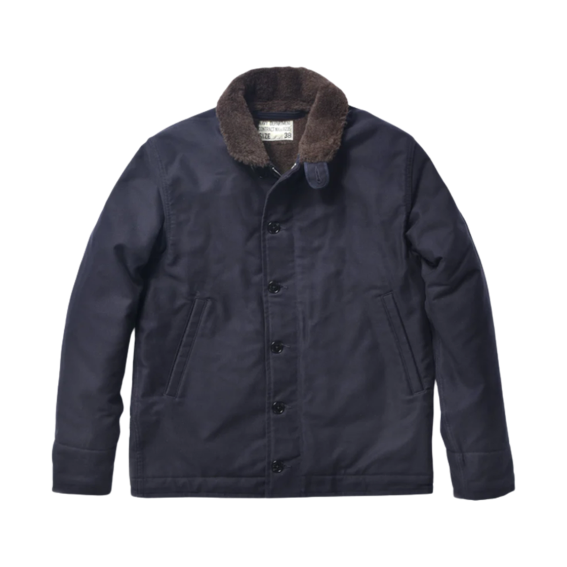 MJ21106 The Real McCoy's N-1 Stencil Deck Jacket Navy