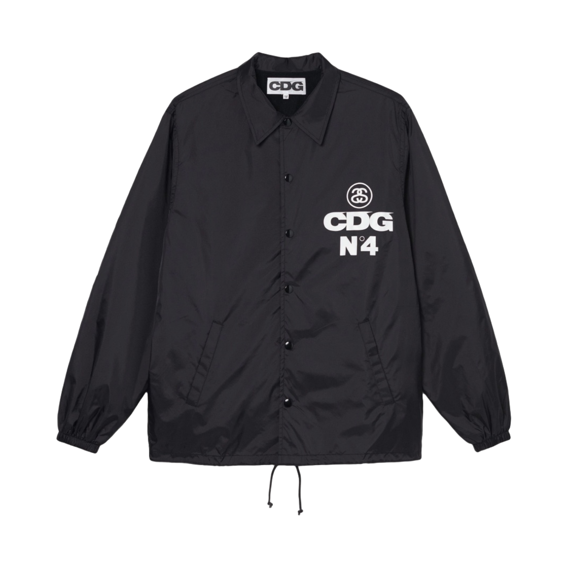 CDG x 스투시 코치 자켓 블랙(CDG x Stussy Coach Jacket Black)