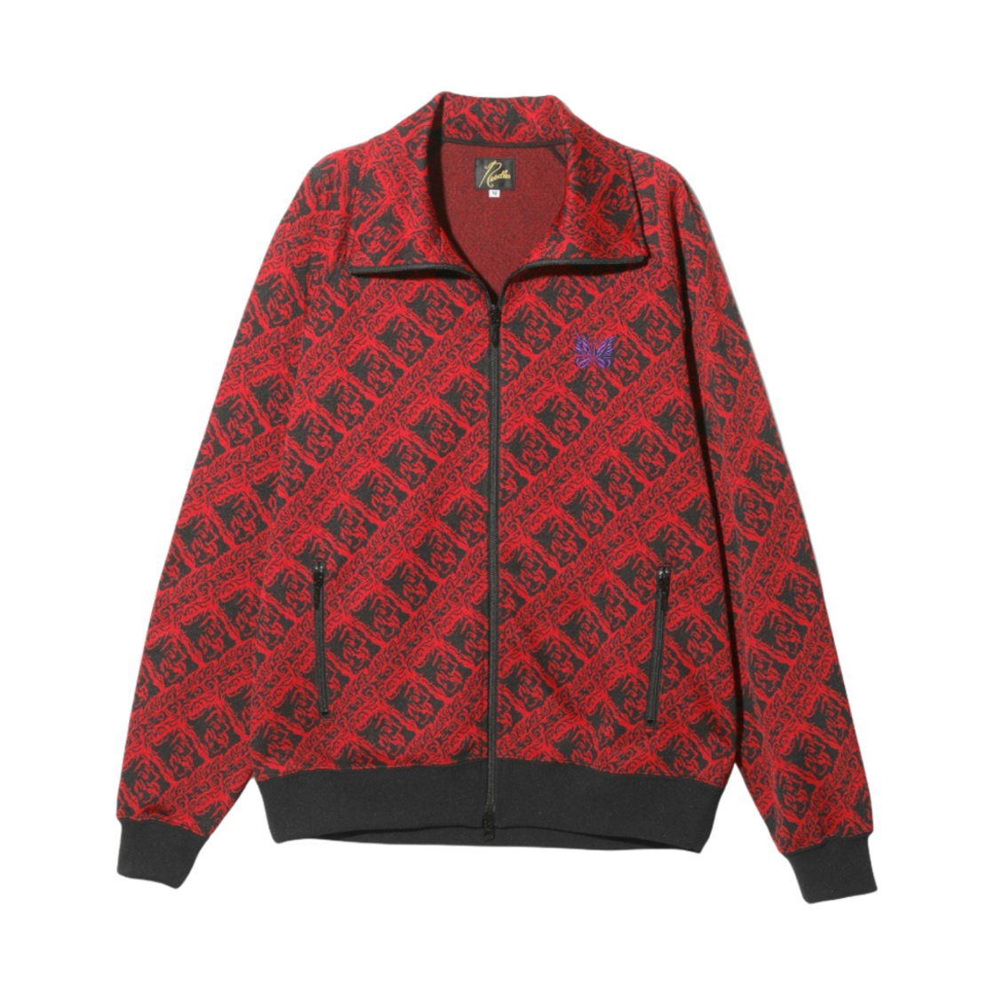 OT224B Needles Track Jacket Poly JQ Red