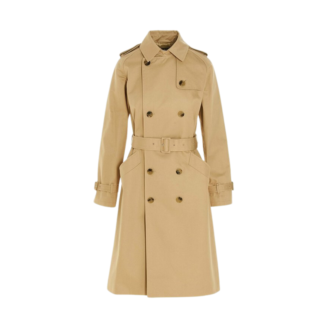 COZBA-F01150-BAA (W) A.P.C. Greta Trench Beige Fonce