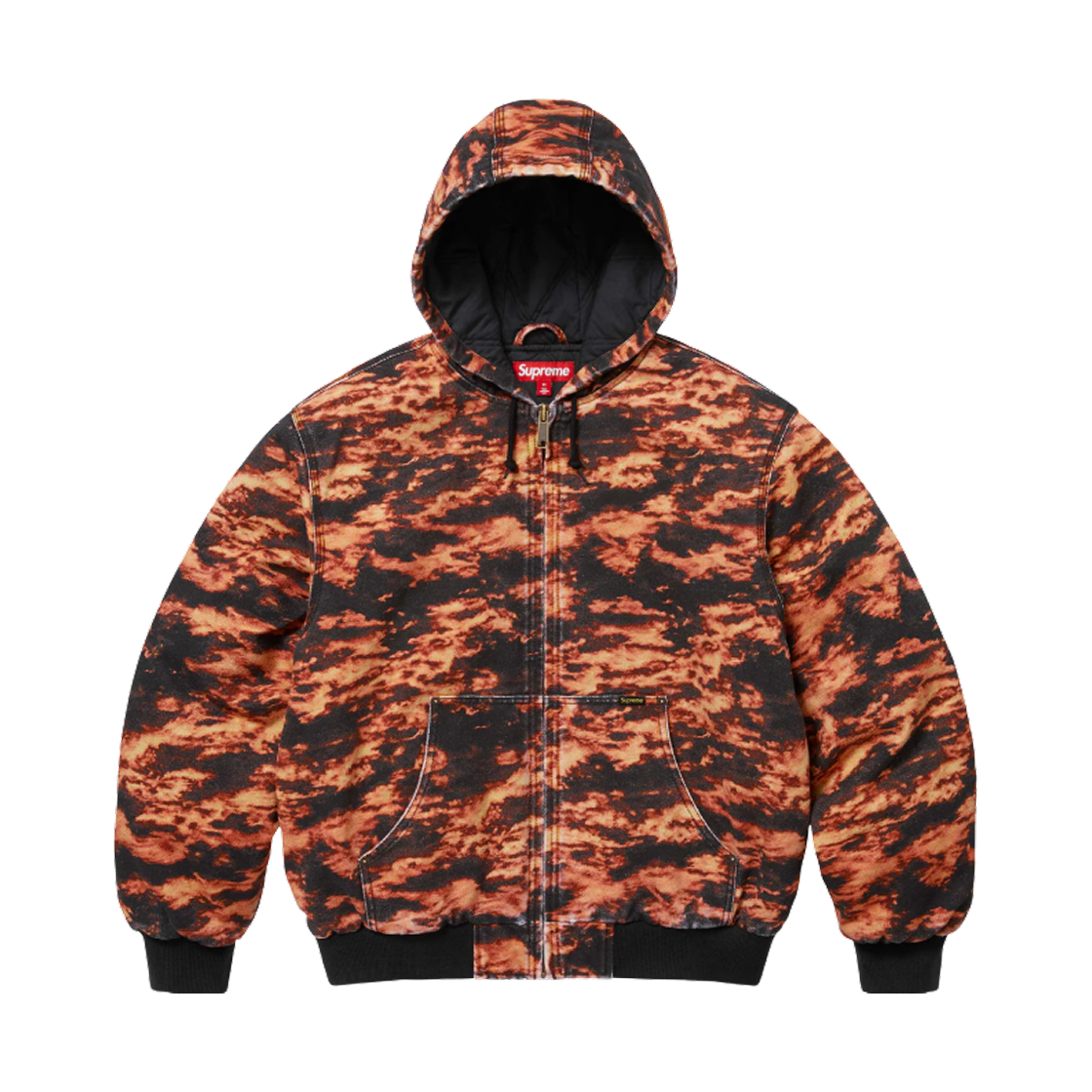 슈프림 AOI 자수 후드 워크 자켓 플레임 - 25SS(Supreme AOI Embroidered Hooded Work Jacket Flames - 25SS) - 2
