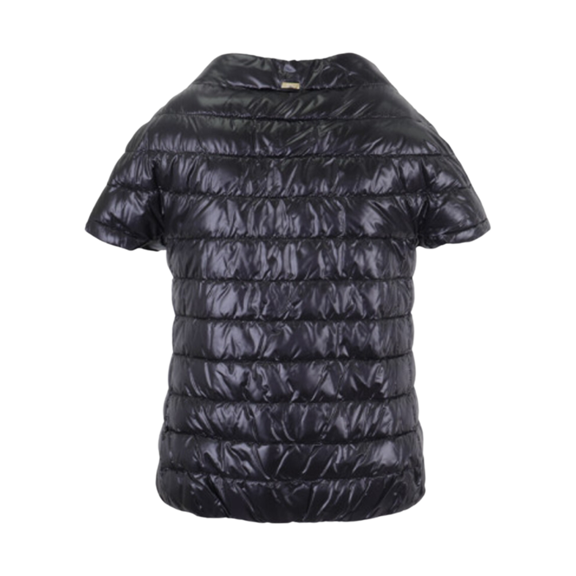 (W) 에르노 숏슬리브 다운 경량 패딩 블랙((W) Herno Short Sleeve Lightweight Down Jacket Black) - 2