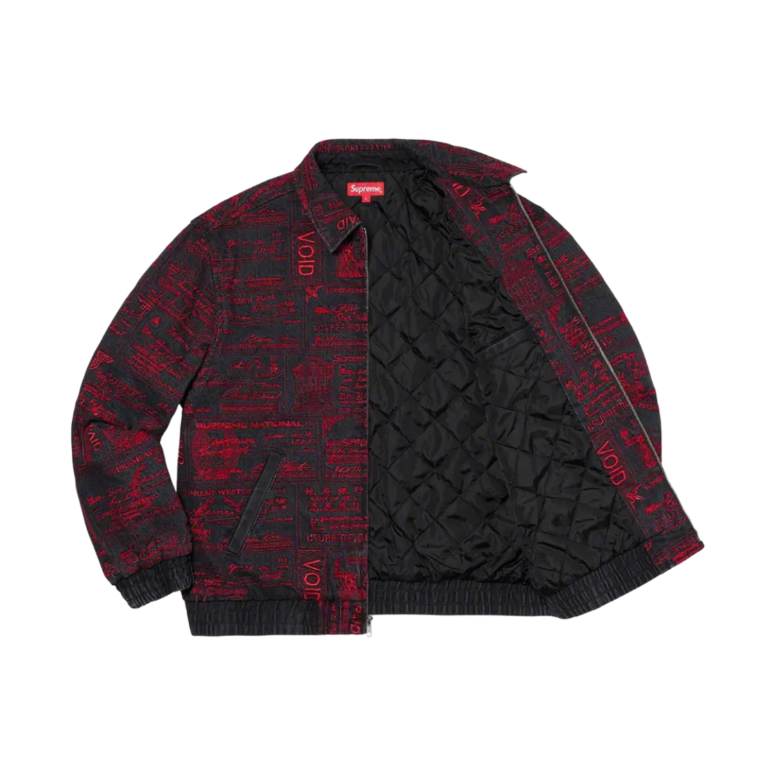 슈프림 체크 자수 데님 자켓 블랙 - 20SS(Supreme Checks Embroidered Denim Jacket Black - 20SS) - 3