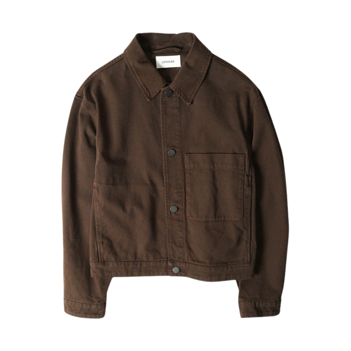르메르 헤비 가먼트 다이드 데님 박시 트러커 자켓 에스프레소