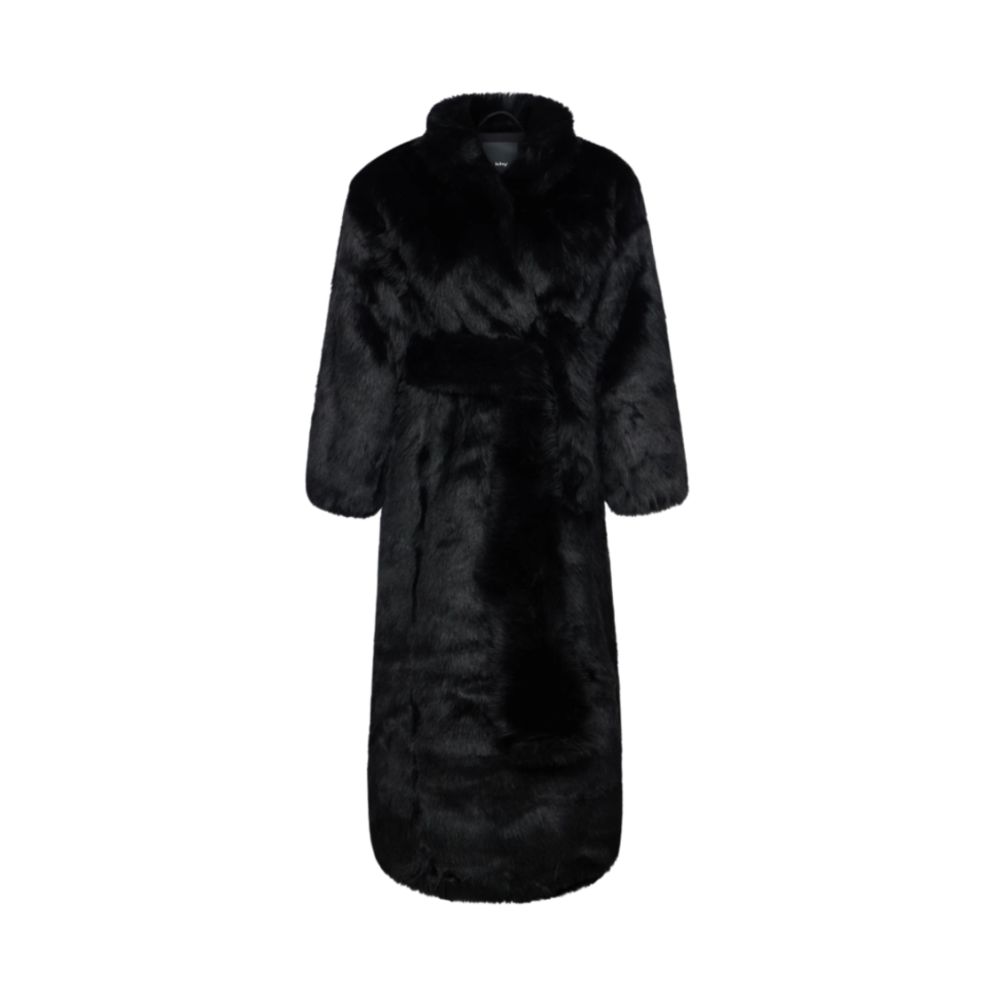 - (W) Khy Faux Fur Coat Black