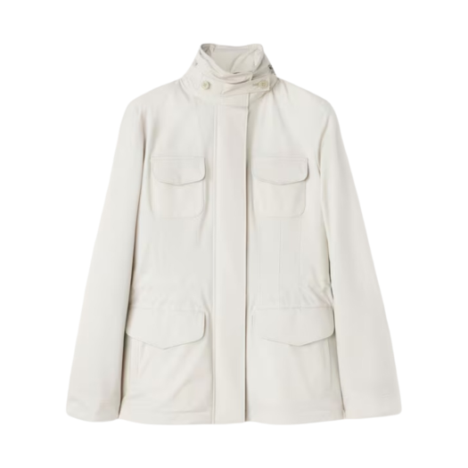 (W) Loro Piana Microfiber Storm System Windmate Traveller Jacket Pearl Gray