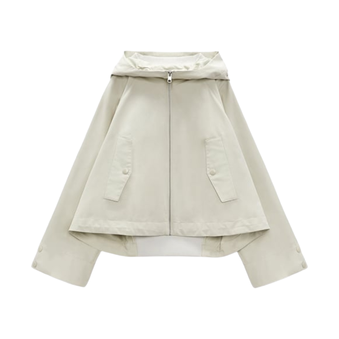 자라 발수 쇼트 파카 에크루(Zara Water-Repellent Short Parka Ecru) - 1