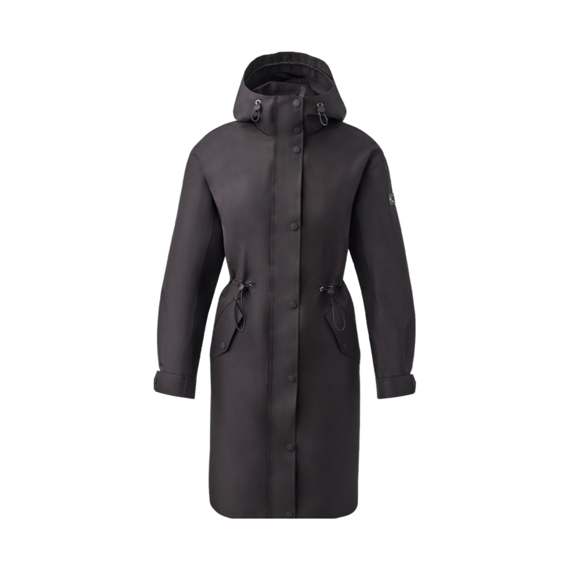 (W) 맥카지 브리어 롱 투인원 레인 파카 리무버블 라이너 블랙((W) Mackage Breer Long 2-In-1 Rain Parka With Removable Liner Black)