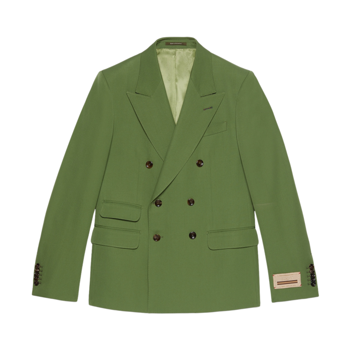 구찌 울 개버딘 포멀 자켓 그린(Gucci Wool Gabardine Formal Jacket Green) - 1