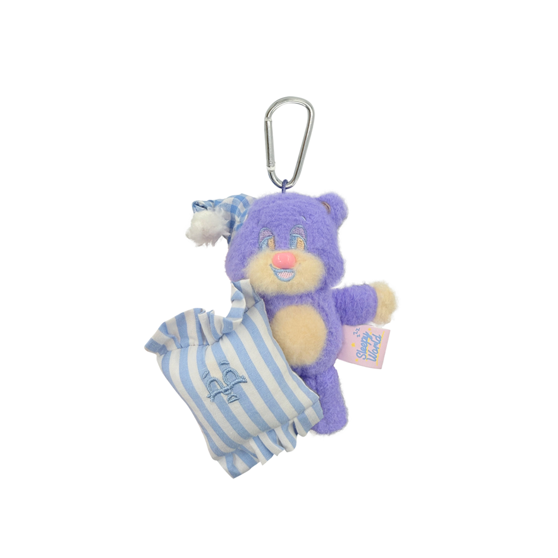 teddy_pillow_keyring_pp The NEONMOON Sleepy Teddy & Sleepillow keyring Purple