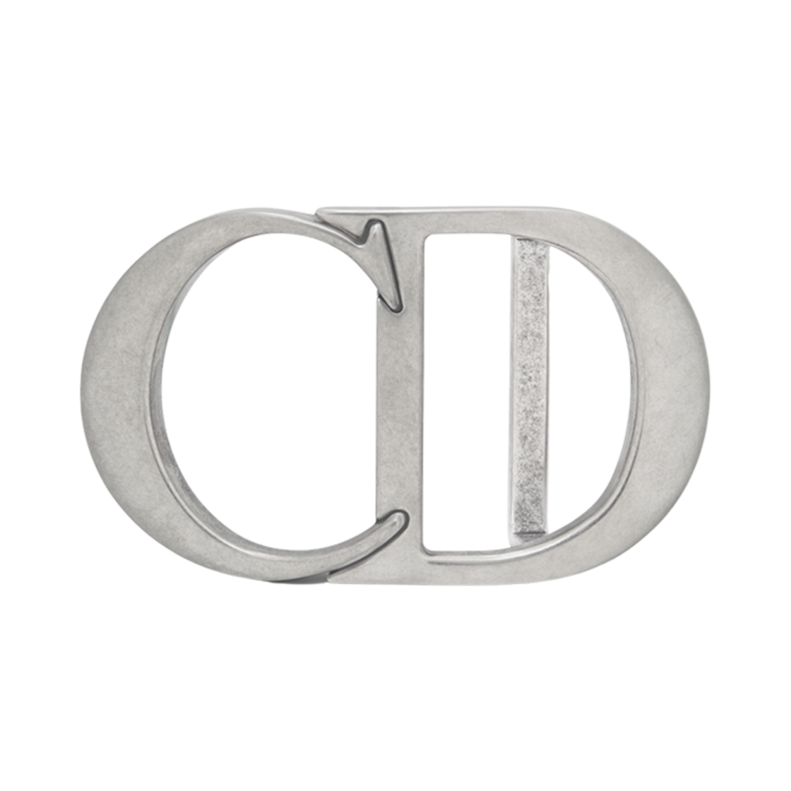 4912PNMET-H12K Dior 35mm CD Icon Belt Buckle Antique Silver Finish Brass