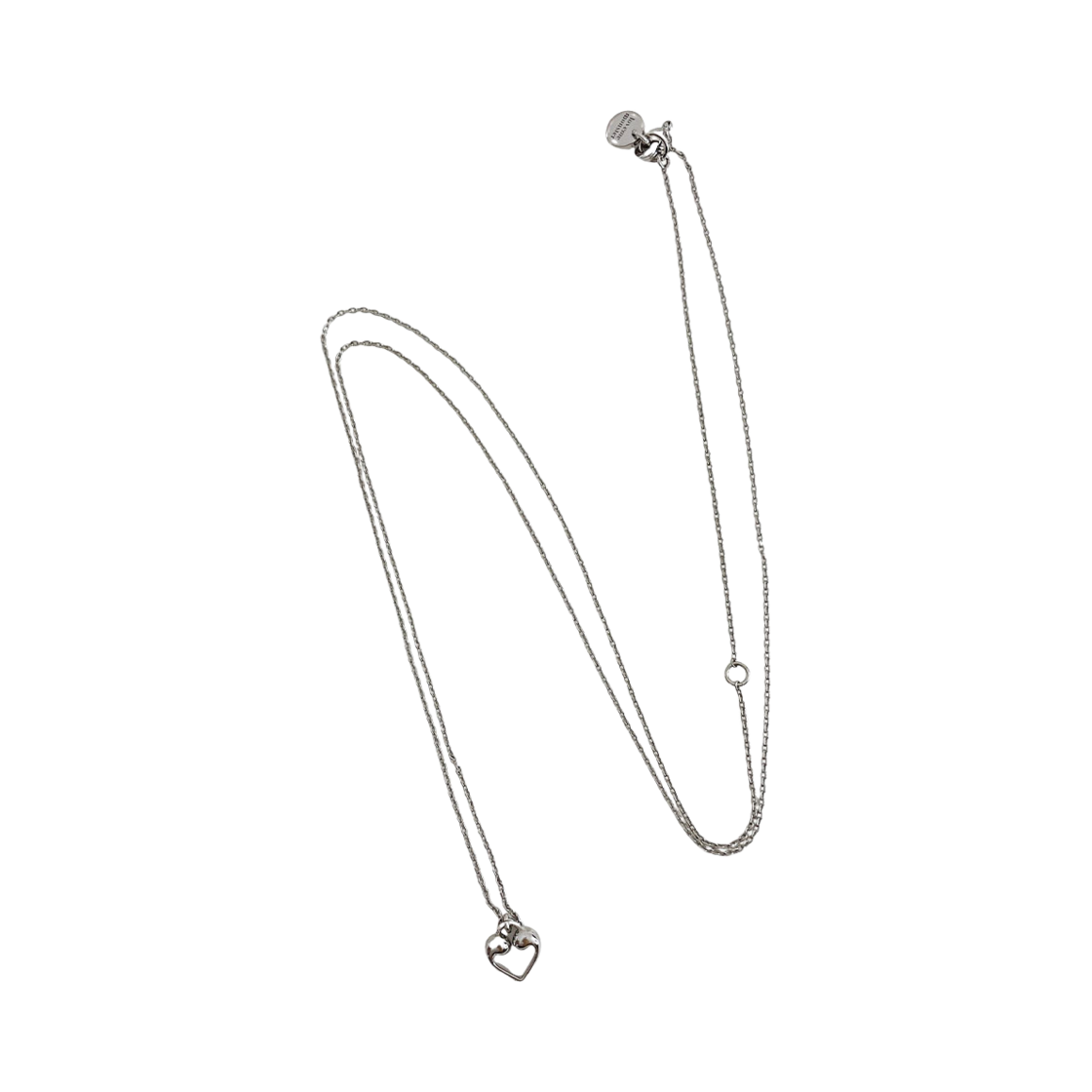 L243MNK070_02 lovememonster Mont Long Chain Necklace Silver