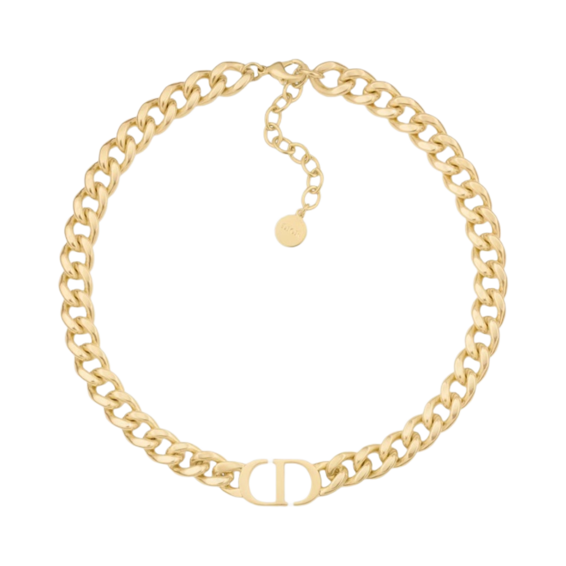 N1713MTGMT-D300 (W) Dior 30Montaigne Choker Gold Finish Metal