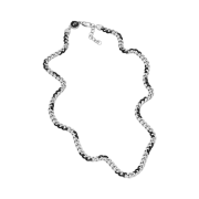 Diesel Dx1499 Two-Tone Stainless Steel Chain Necklace Black