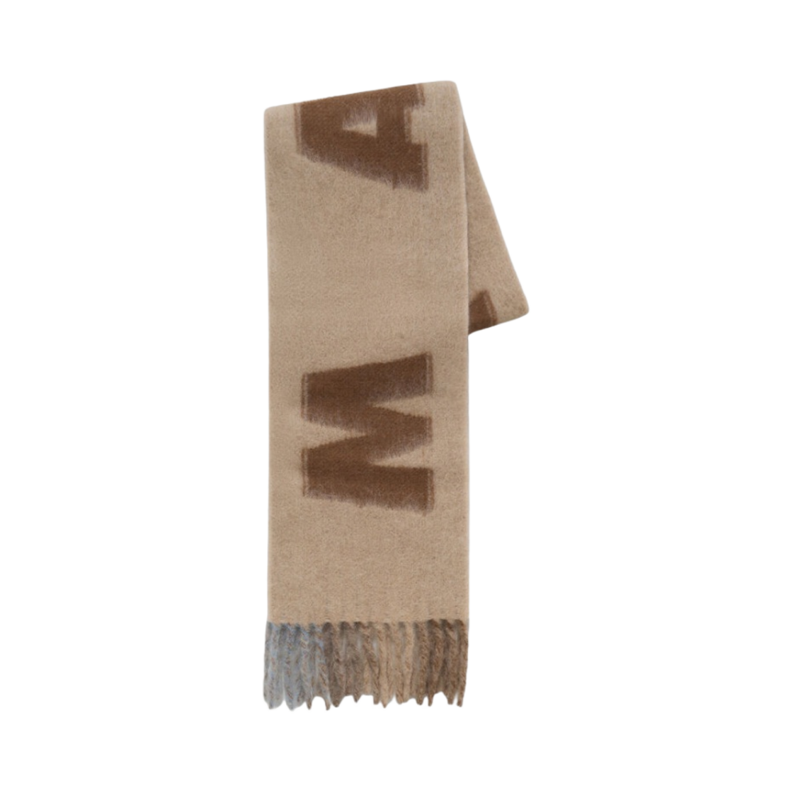 SCMC0103A0-UAW017-JQW60 Marni Logo Stripes Wool Mohair Scarf Nomad Beige