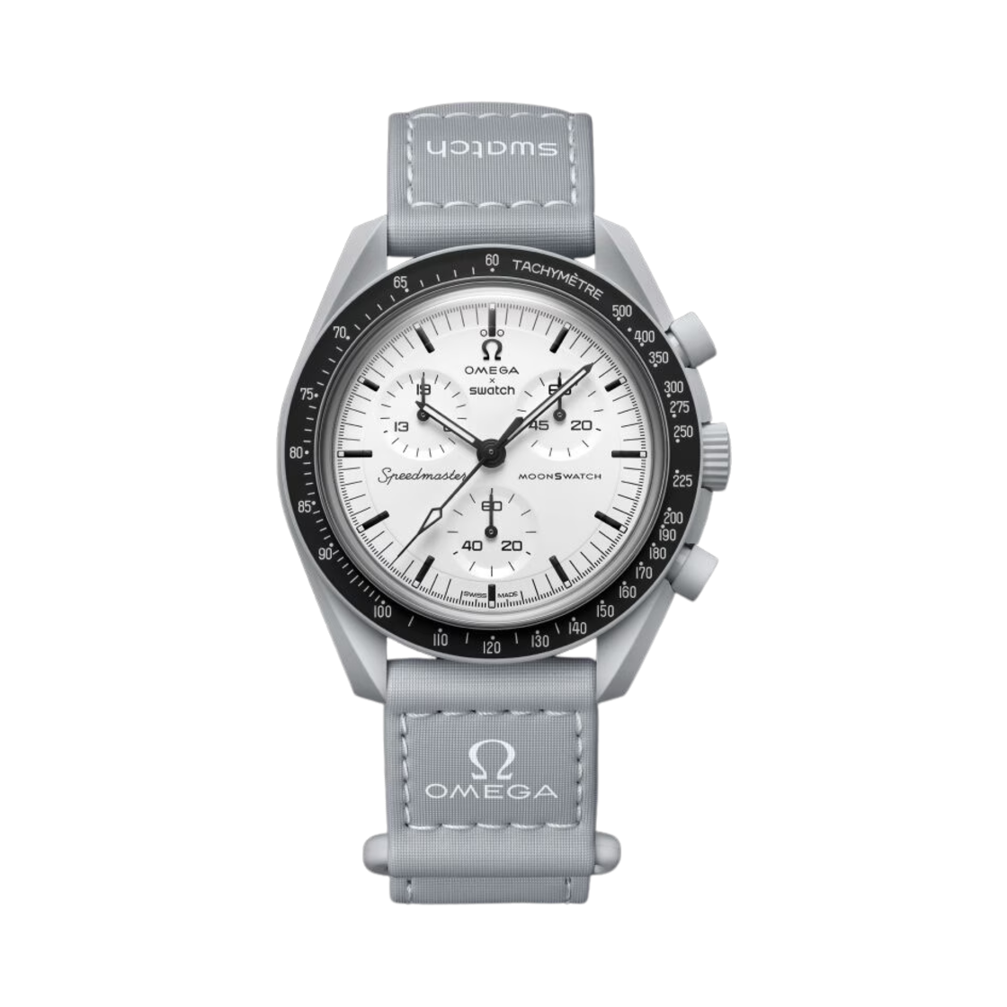 스와치 x 오메가 바이오세라믹 문스와치 1965 그레이 화이트(Swatch x Omega Bioceramic MoonSwatch 1965 Grey White)