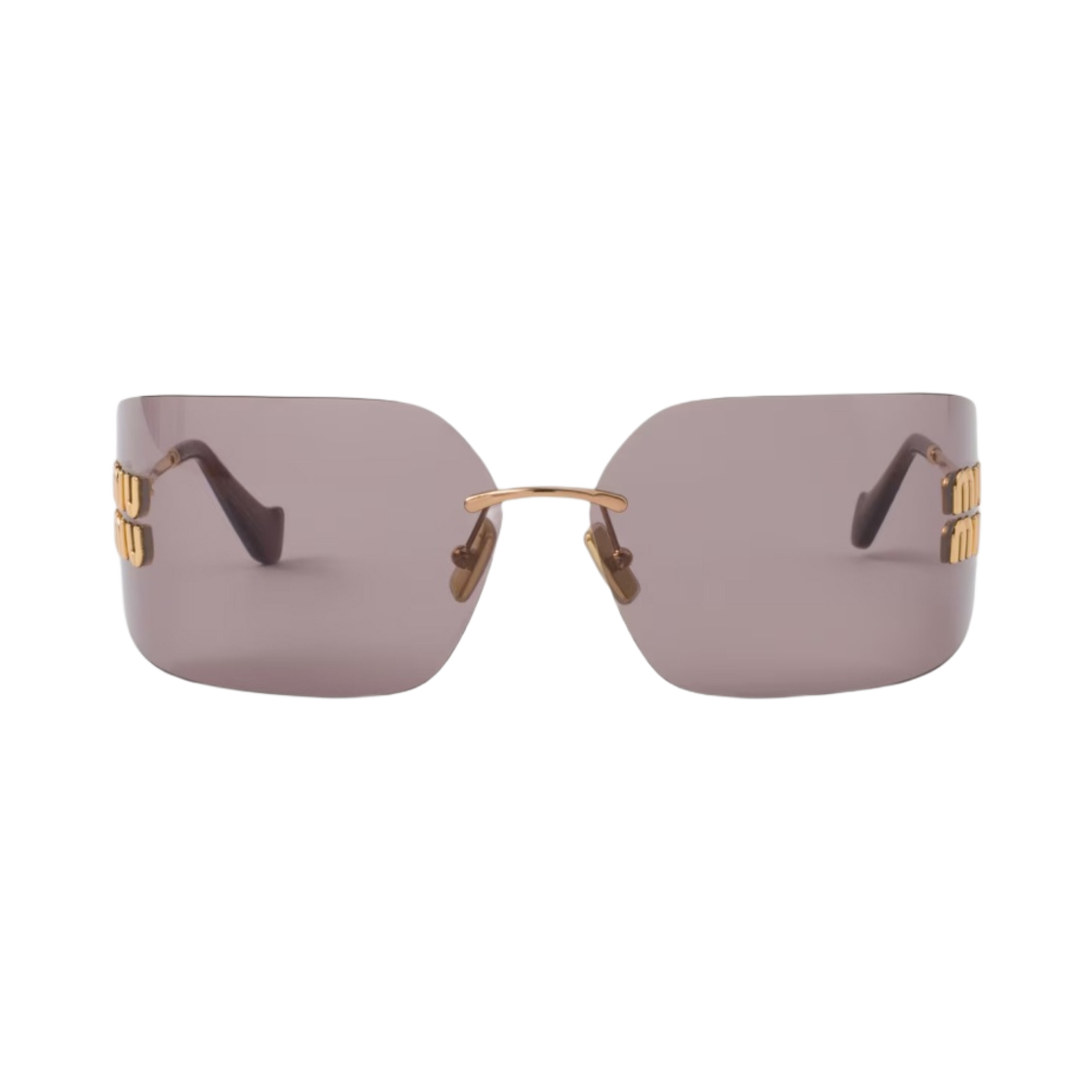 SMU54Y-E5AK-FE06I (W) Miu Miu Runway Sunglasses Mauve Lenses