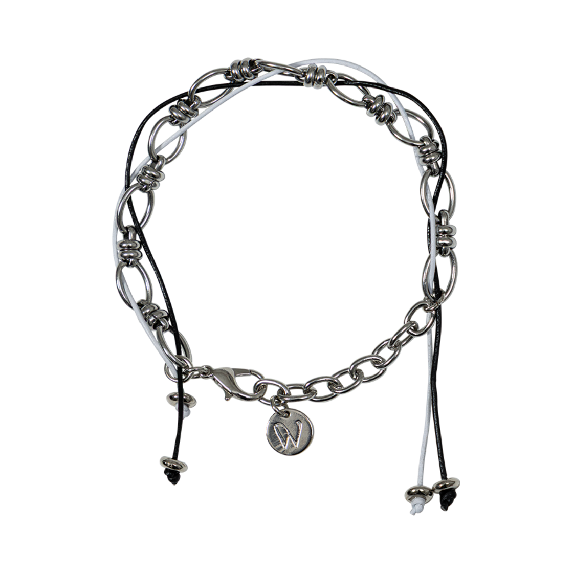 웨이비니스 이클립스 레더 스트링 팔찌(Waviness Eclipse Leather String Bracelet)