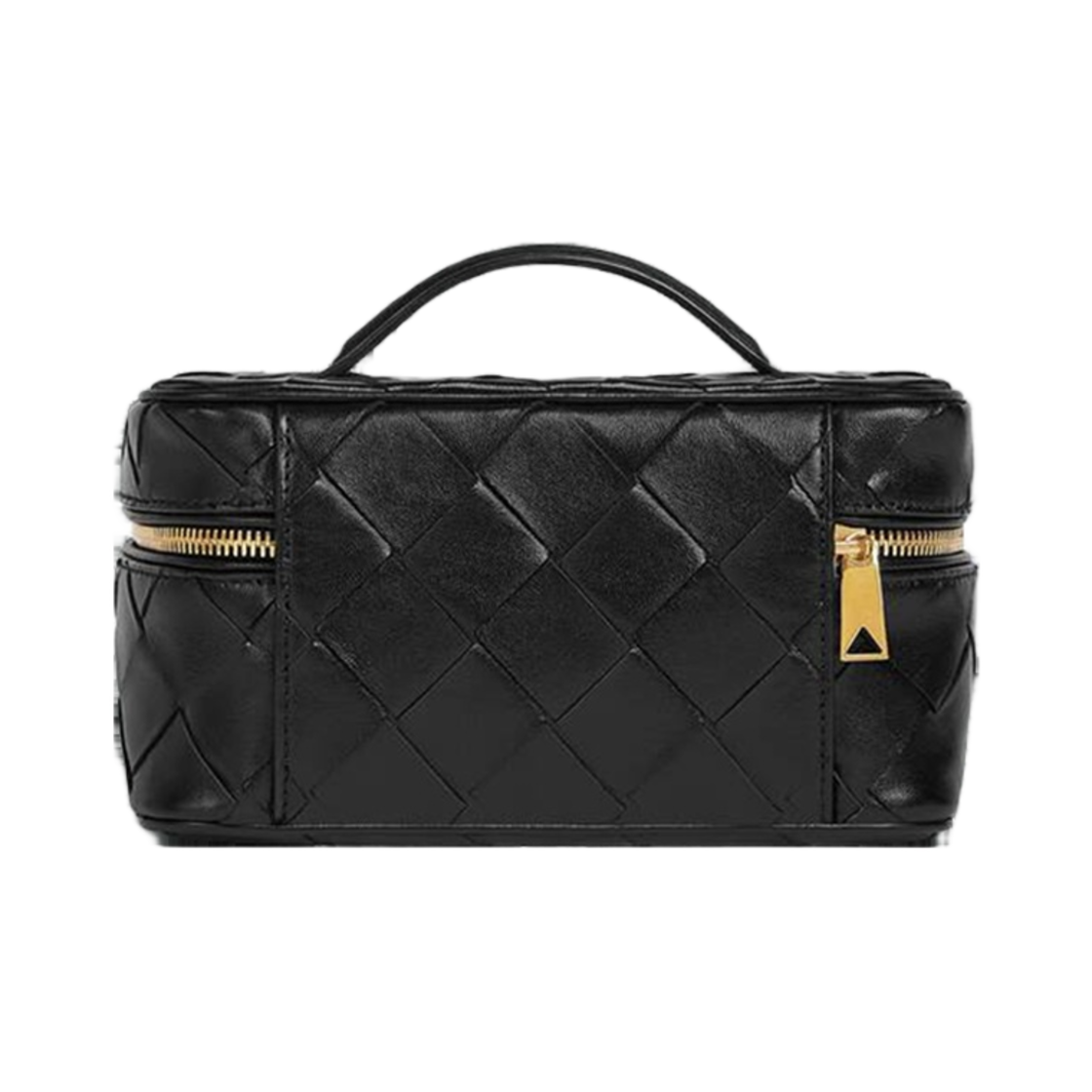 보테가 베네타 인트레치아토 이스트 웨스트 배니티 케이스 블랙(Bottega Veneta Intrecciato East West Vanity Case Black) - 2