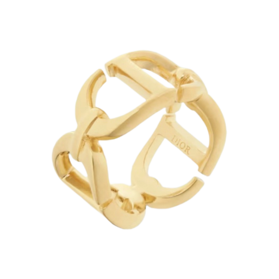 (W) 디올 30 몽테뉴 링 골드 피니쉬 메탈((W) Dior 30Montaigne Ring Gold Finish Metal) - 1