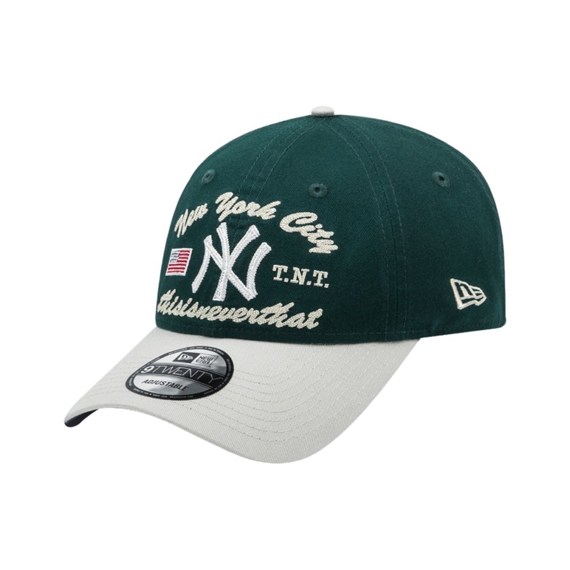 13448076 Thisisneverthat x New Era x MLB New York Yankees Unstructured 2-Tone Ball Cap Dark Green