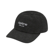 Supreme Waxed Wool 6-Panel Black - 22FW