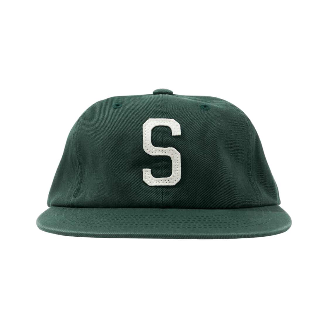 헬로선라이즈 S 로고 코튼 릴랙스 핏 6패널 캡 딥 그린(Hello Sunrise S Logo Cotton Relaxed Fit 6Panel Cap Deep Green)
