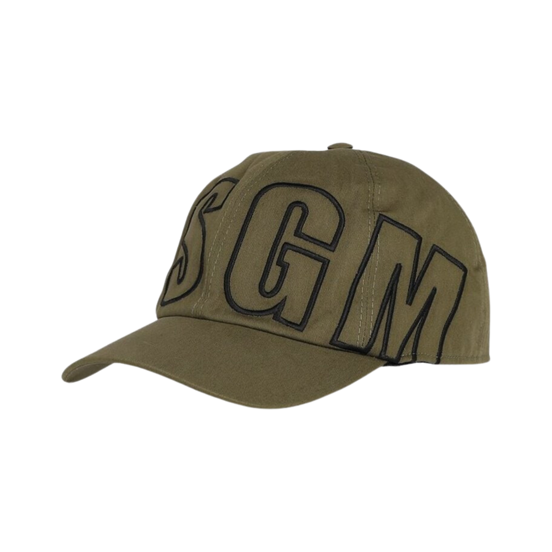엠에스지엠 자수 로고 베이스볼 캡 카키(MSGM Embroidered Logo Baseball Cap Khaki)