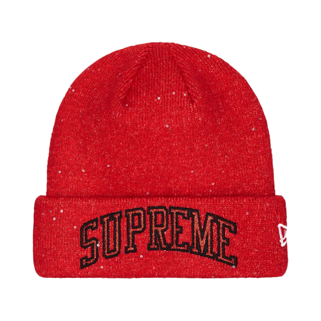 슈프림 뉴에라 메탈릭 아크 비니 레드 - 23SS(Supreme New Era Metallic Arc Beanie Red - 23SS) - 1