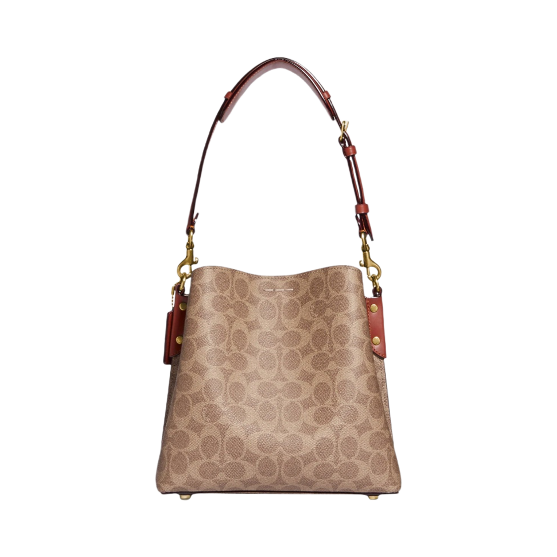 코치 윌로우 버킷백 시그니쳐 캔버스 탄 러스트(Coach Willow Bucket Bag in Signature Canvas Tan Rust) - 3