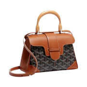 Goyard Saigon Souple Mini Bag Black Tan