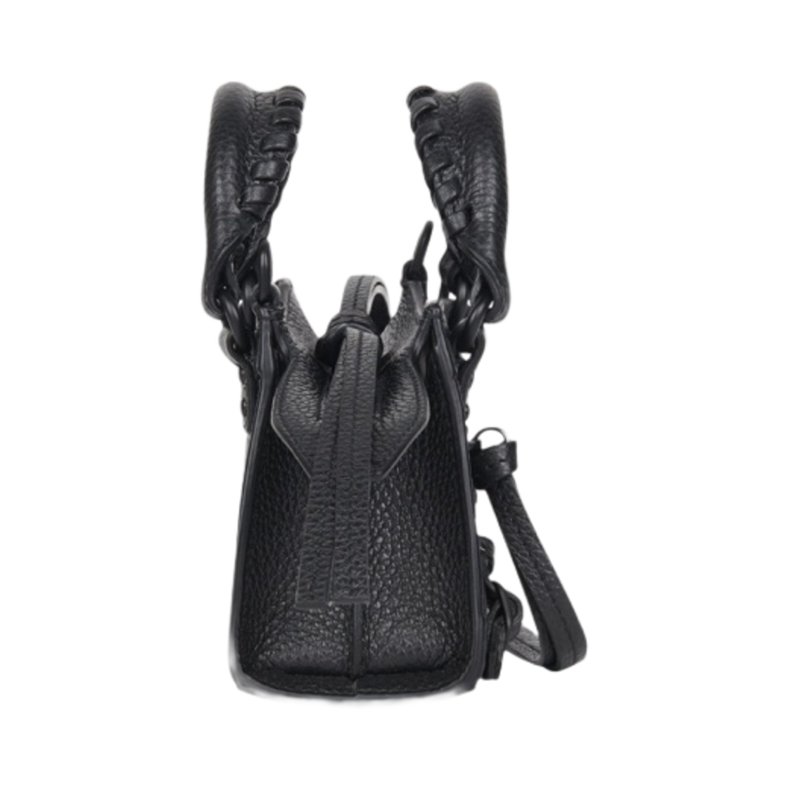 발렌시아가 그레인드 카프스킨 네오 클래식 슈퍼 나노 핸드백 블랙(Balenciaga Grained Calfskin Neo Classic Super Nano Handbag Black) - 2